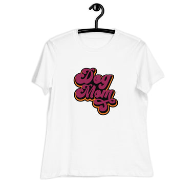 Cursive Dog Mom Women's Relaxed T-Shirt